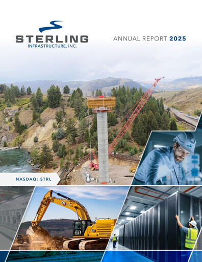 Thumbnail Sterling Infrastructure Annual Report 2025