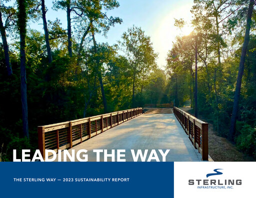 Thumbnail Sterling Infrastructure Sustainability Report 2023