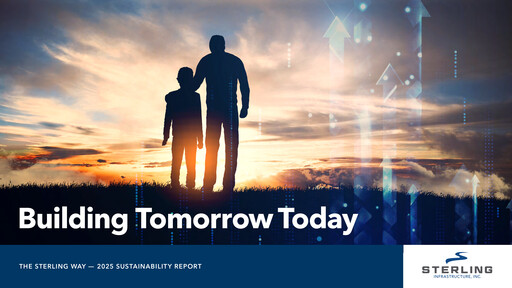 Thumbnail Sterling Infrastructure Sustainability Report 2025