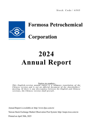 Thumbnail Formosa Petrochemical
 Annual Report 2024