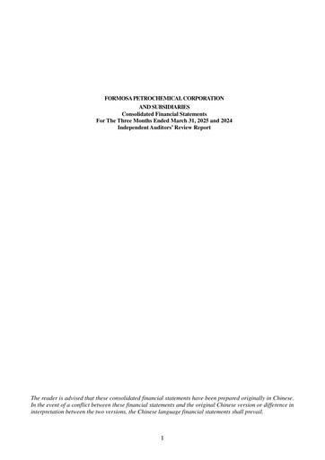 Thumbnail Formosa Petrochemical
 Quarterly Report 2025-q1