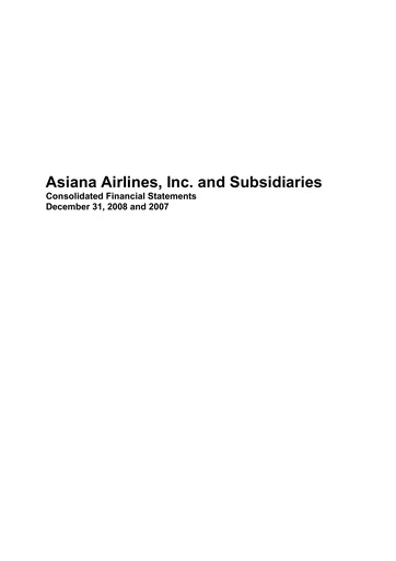 Thumbnail Asiana Airlines
 Financial Statement 2007-2008