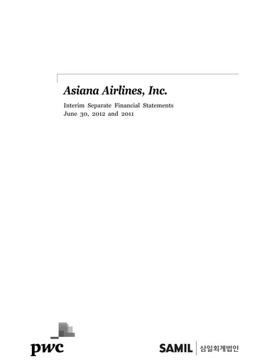 Thumbnail Asiana Airlines
 Half-year Report 2012-h1