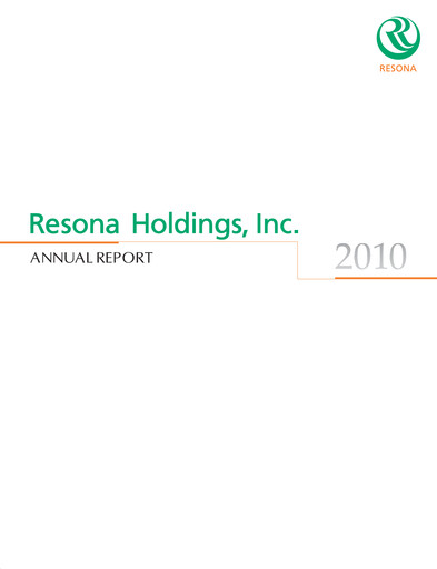 Thumbnail Resona Holdings
 Annual Report 2010