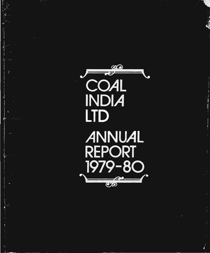 Thumbnail Coal India Annual Report 1979-1980
