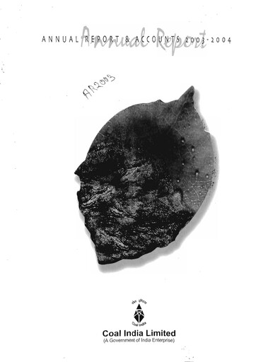Thumbnail Coal India Annual Report 2003-2004
