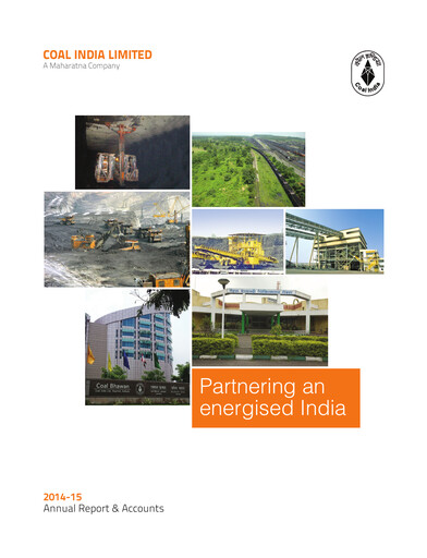 Thumbnail Coal India Annual Report 2014-2015