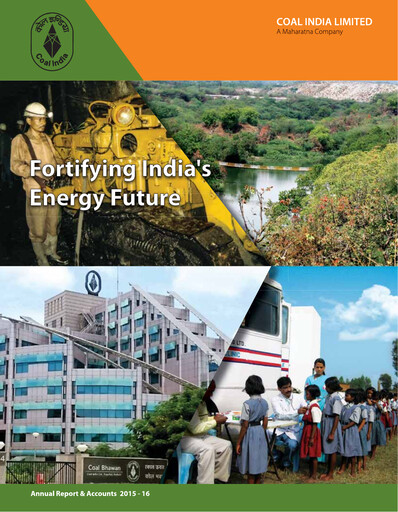 Thumbnail Coal India Annual Report 2015-2016