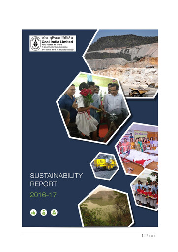 Thumbnail Coal India Sustainability Report 2016-2017