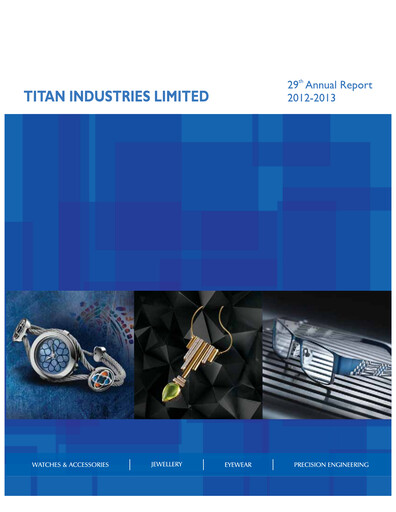 Thumbnail Titan Company Annual Report 2012-2013