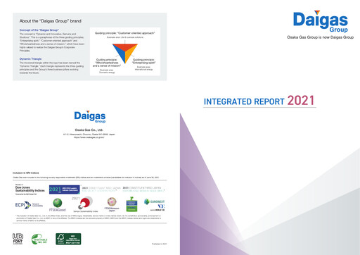 Thumbnail Osaka Gas
 Annual Report 2021