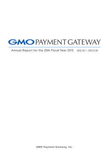 Thumbnail GMO Payment Gateway Annual Report fy2013