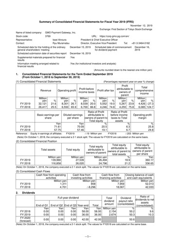 Thumbnail GMO Payment Gateway Financial Statement fy2019