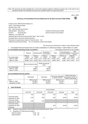 Thumbnail GMO Payment Gateway Half-year Report fy2025-h1