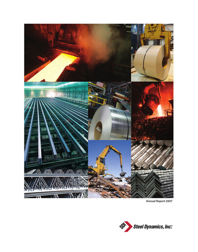 Thumbnail Steel Dynamics
 Annual Report 2007