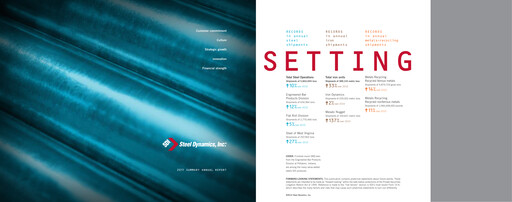 Thumbnail Steel Dynamics
 Annual Report 2011