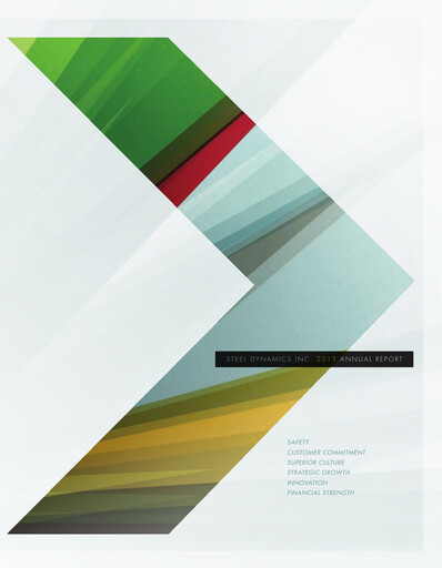 Thumbnail Steel Dynamics
 Annual Report 2013