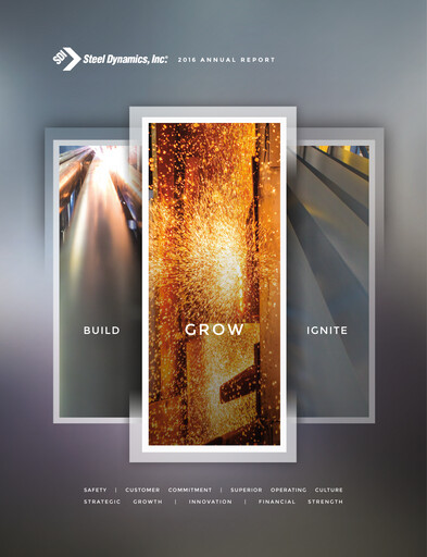 Thumbnail Steel Dynamics
 Annual Report 2016