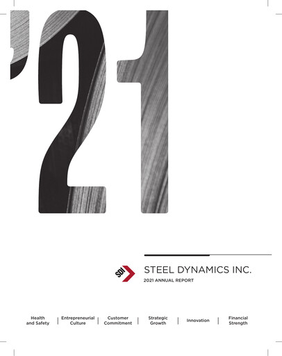 Thumbnail Steel Dynamics
 Annual Report 2021