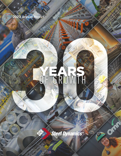 Thumbnail Steel Dynamics
 Annual Report 2023