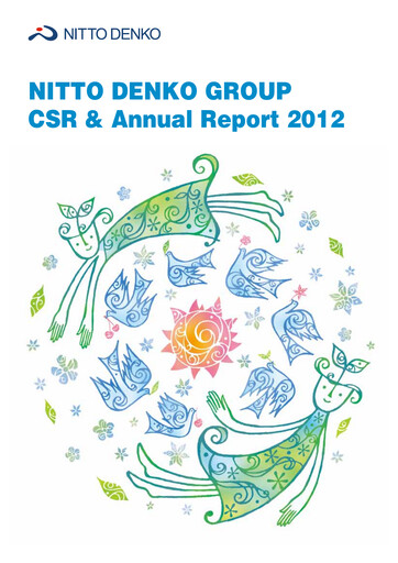 Thumbnail Nitto Denko
 Annual Report 2012