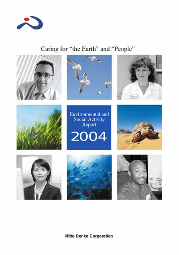Thumbnail Nitto Denko
 Sustainability Report 2004