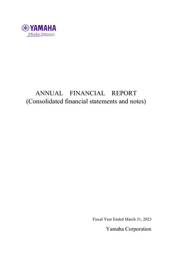 Thumbnail Yamaha Financial Statement fy2023