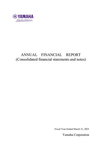Thumbnail Yamaha Financial Statement fy2025