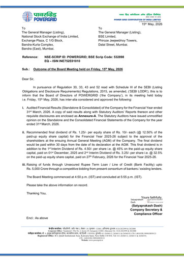Thumbnail Powergrid Corporation of India
 Financial Statement 2025-2026