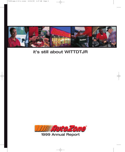Thumbnail AutoZone Annual Report 1999