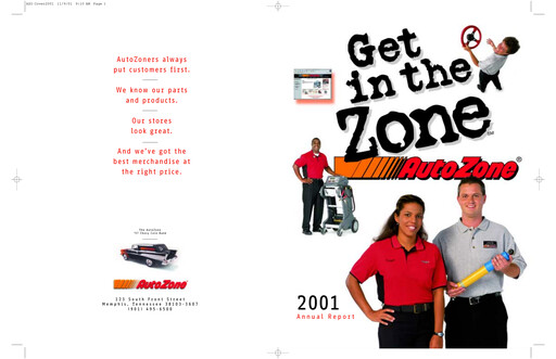 Thumbnail AutoZone Annual Report 2001