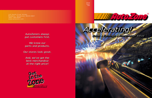 Thumbnail AutoZone Annual Report 2002