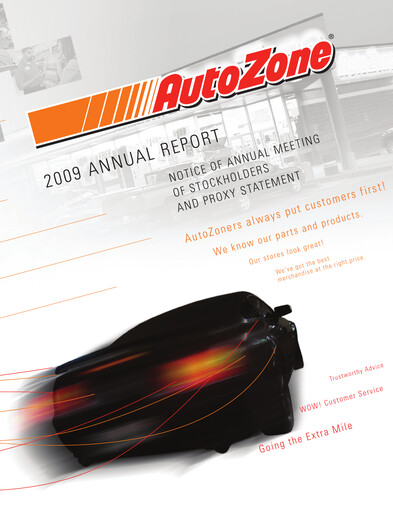 Thumbnail AutoZone Annual Report 2009