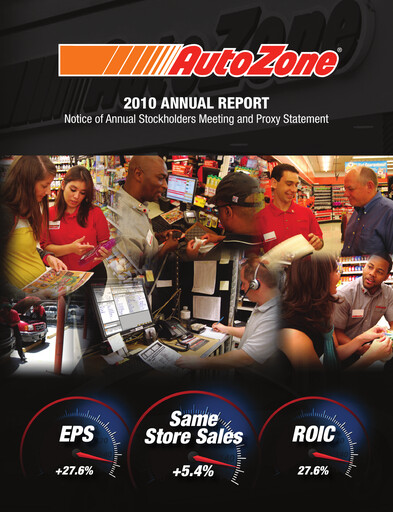 Thumbnail AutoZone Annual Report 2010