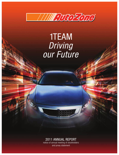 Thumbnail AutoZone Annual Report 2011