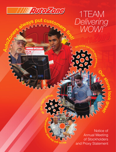 Thumbnail AutoZone Annual Report 2012