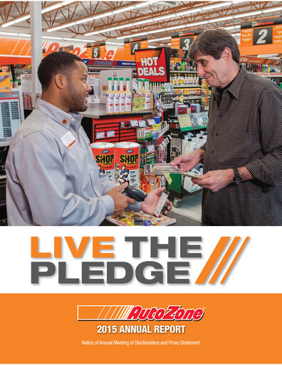 Thumbnail AutoZone Annual Report 2015
