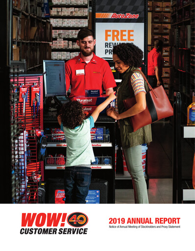 Thumbnail AutoZone Annual Report 2019