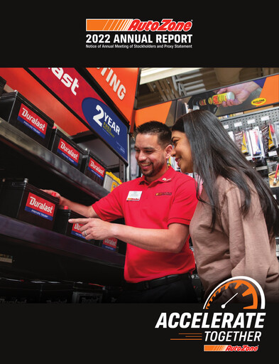 Thumbnail AutoZone Annual Report 2022