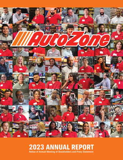 Thumbnail AutoZone Annual Report 2023