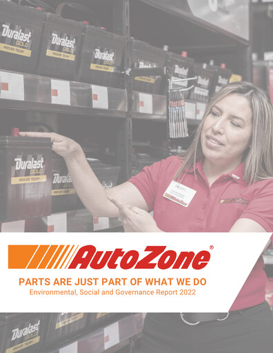 Thumbnail AutoZone ESG Report 2022