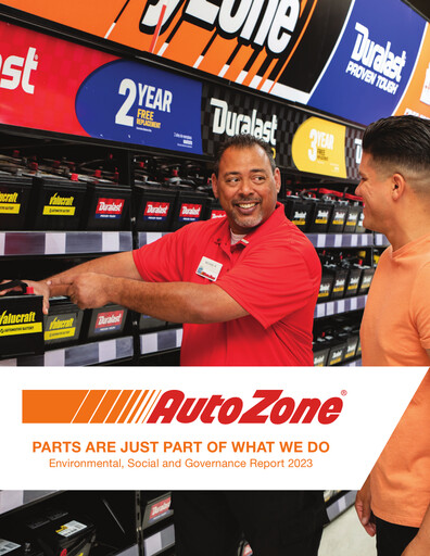 Thumbnail AutoZone ESG Report 2023