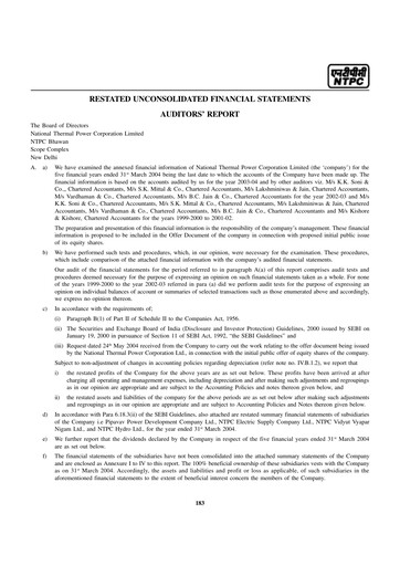 Thumbnail NTPC Limited
 Financial Statement 1999-2004