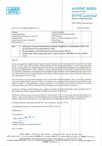 Thumbnail NTPC Limited
 Financial Statement 2020-2021