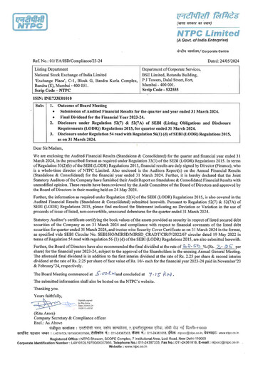 Thumbnail NTPC Limited
 Financial Statement 2023-2024