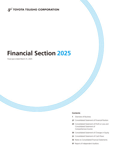 Thumbnail Toyota Tsusho
 Financial Statement 2025
