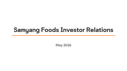 Vorschaubild Samyang Foods Quartalsbericht 2026-q1