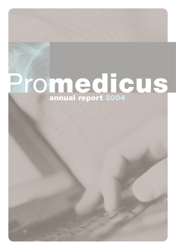 Thumbnail Pro Medicus Annual Report 2004