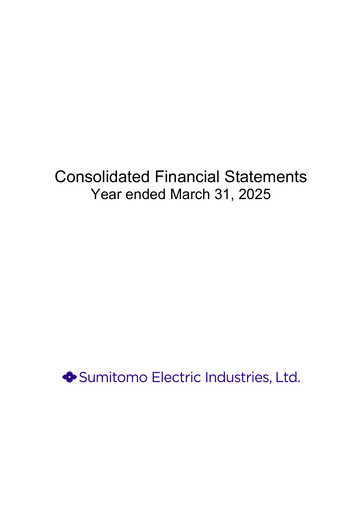 Thumbnail Sumitomo Denki Kōgyō
 Financial Statement fy2025