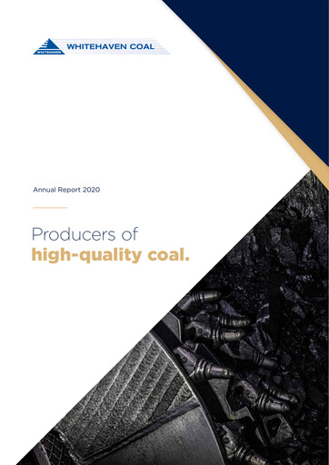 Thumbnail Whitehaven Coal Annual Report 2020